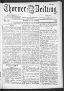 Thorner Zeitung 1895, Nr. 273 Erstes Blatt