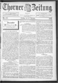 Thorner Zeitung 1895, Nr. 277