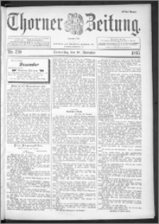 Thorner Zeitung 1895, Nr. 279 Erstes Blatt