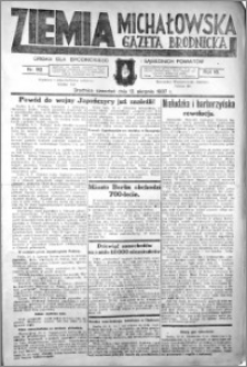 Ziemia Michałowska (Gazeta Brodnicka), R. 1937, Nr 92