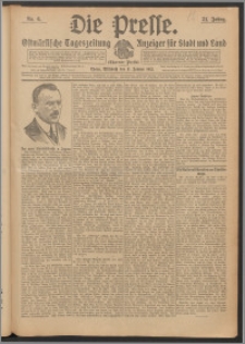 Die Presse 1913, Jg. 31, Nr. 6 Zweites Blatt, Drittes Blatt