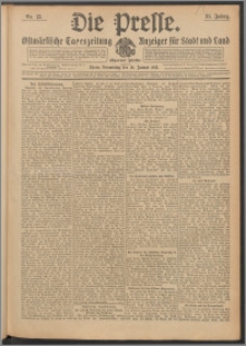 Die Presse 1913, Jg. 31, Nr. 13 Drittes Blatt