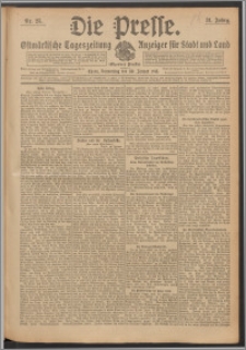 Die Presse 1913, Jg. 31, Nr. 25 Zweites Blatt, Drittes Blatt