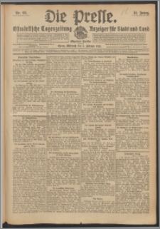 Die Presse 1913, Jg. 31, Nr. 30 Zweites Blatt, Drittes Blatt, Viertes Blatt
