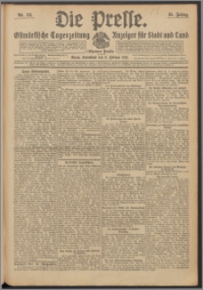 Die Presse 1913, Jg. 31, Nr. 33 Zweites Blatt, Drittes Blatt