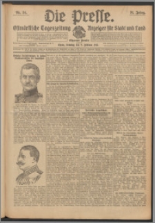 Die Presse 1913, Jg. 31, Nr. 34 Zweites Blatt, Drittes Blatt, Viertes Blatt