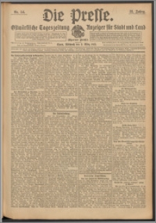 Die Presse 1913, Jg. 31, Nr. 54 Zweites Blatt, Drittes Blatt, Viertes Blatt