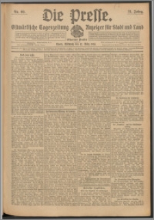 Die Presse 1913, Jg. 31, Nr. 60 Zweites Blatt, Drittes Blatt