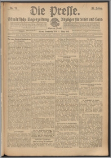 Die Presse 1913, Jg. 31, Nr. 71 Zweites Blatt, Drittes Blatt