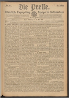 Die Presse 1913, Jg. 31, Nr. 95 Zweites Blatt, Drittes Blatt