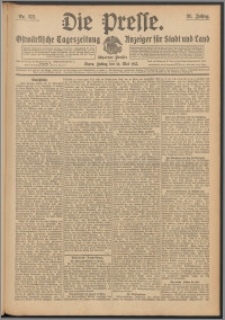 Die Presse 1913, Jg. 31, Nr. 112 Zweites Blatt, Drittes Blatt