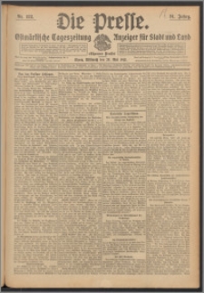 Die Presse 1913, Jg. 31, Nr. 122 Zweites Blatt, Drittes Blatt