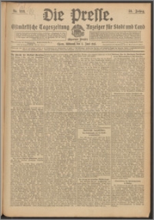 Die Presse 1913, Jg. 31, Nr. 128 Zweites Blatt, Drittes Blatt, Viertes Blatt