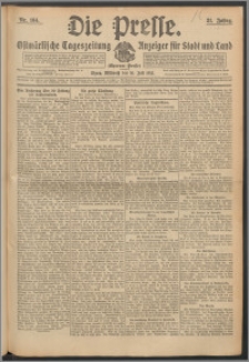 Die Presse 1913, Jg. 31, Nr. 164 Zweites Blatt, Drittes Blatt
