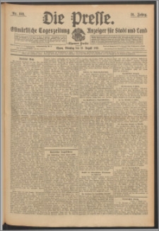 Die Presse 1913, Jg. 31, Nr. 193 Zweites Blatt, Drittes Blatt