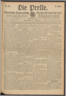 Die Presse 1913, Jg. 31, Nr. 202 Zweites Blatt, Drittes Blatt