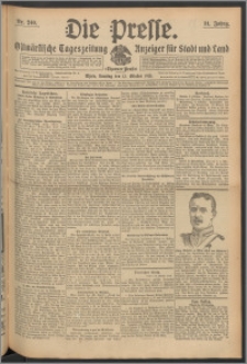 Die Presse 1913, Jg. 31, Nr. 240 Zweites Blatt, Drittes Blatt, Viertes Blatt, Fünftes Blatt