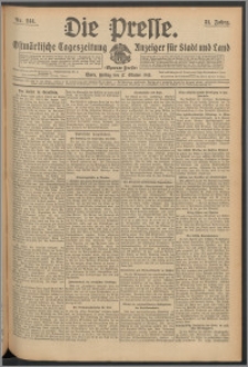 Die Presse 1913, Jg. 31, Nr. 244 Zweites Blatt, Drittes Blatt