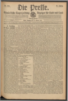 Die Presse 1913, Jg. 31, Nr. 246 Zweites Blatt, Drittes Blatt, Viertes Blatt, Fünftes Blatt