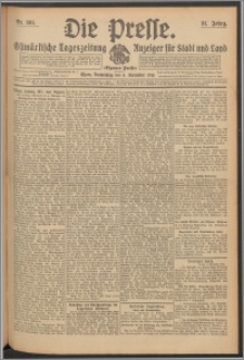 Die Presse 1913, Jg. 31, Nr. 261 Zweites Blatt, Drittes Blatt