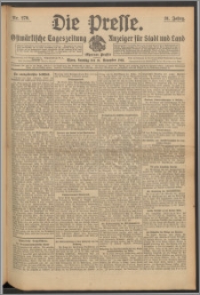 Die Presse 1913, Jg. 31, Nr. 270 Zweites Blatt, Drittes Blatt, Viertes Blatt, Fünftes Blatt