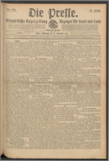 Die Presse 1913, Jg. 31, Nr. 272 Zweites Blatt, Drittes Blatt, Viertes Blatt