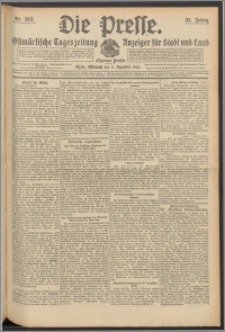 Die Presse 1913, Jg. 31, Nr. 283 Zweites Blatt, Drittes Blatt