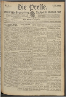 Die Presse 1914, Jg. 32, Nr. 87 Zweites Blatt, Drittes Blatt