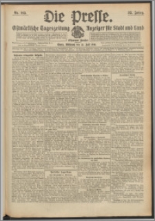 Die Presse 1914, Jg. 32, Nr. 163 Zweites Blatt, Drittes Blatt