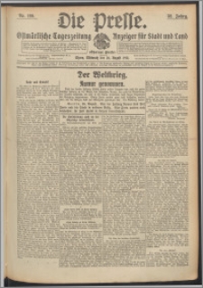 Die Presse 1914, Jg. 32, Nr. 199 Zweites Blatt