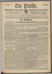 Die Presse 1914, Jg. 32, Nr. 273 Zweites Blatt