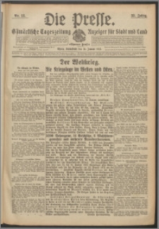 Die Presse 1915, Jg. 33, Nr. 13 Zweites Blatt