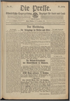 Die Presse 1915, Jg. 33, Nr. 45 Zweites Blatt, Drittes Blatt