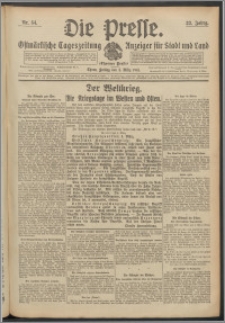 Die Presse 1915, Jg. 33, Nr. 54 Zweites Blatt, Drittes Blatt