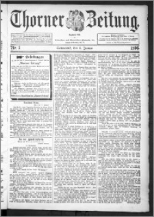 Thorner Zeitung 1896, Nr. 3