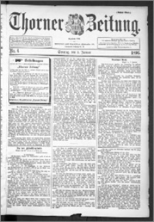 Thorner Zeitung 1896, Nr. 4 Erstes Blatt