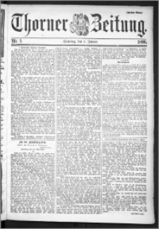 Thorner Zeitung 1896, Nr. 4 Zweites Blatt