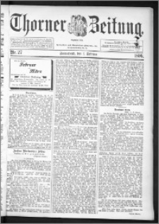 Thorner Zeitung 1896, Nr. 27