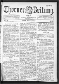 Thorner Zeitung 1896, Nr. 40 Erstes Blatt