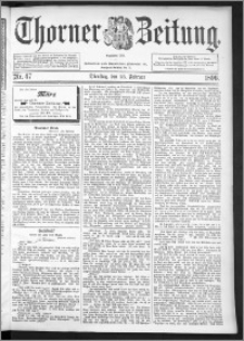 Thorner Zeitung 1896, Nr. 47