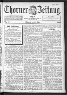 Thorner Zeitung 1896, Nr. 72 Erstes Blatt