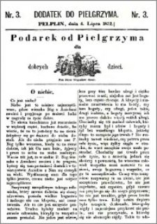 Pielgrzym, pismo religijne dla ludu 1872, dodatek nr 3
