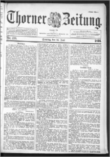 Thorner Zeitung 1896, Nr. 138 Erstes Blatt