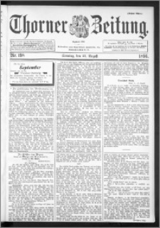 Thorner Zeitung 1896, Nr. 198 Erstes Blatt