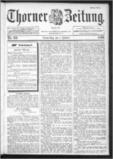 Thorner Zeitung 1896, Nr. 231 Erstes Blatt