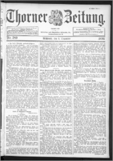 Thorner Zeitung 1896, Nr. 289 Erstes Blatt