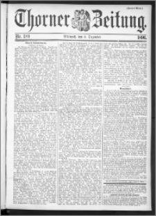 Thorner Zeitung 1896, Nr. 289 Zweites Blatt