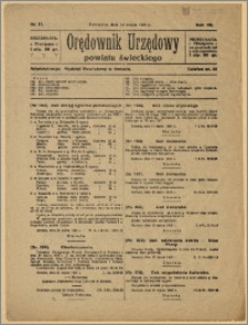 Orędownik Urzędowy Powiatu Świeckiego, 1928, Nr 17