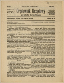 Orędownik Urzędowy Powiatu Świeckiego, 1928, Nr 19