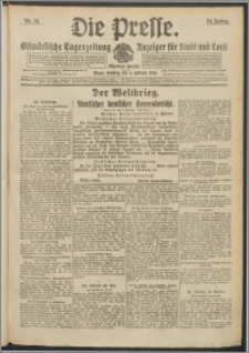Die Presse 1916, Jg. 34, Nr. 31 Zweites Blatt
